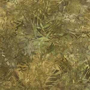 Timeless Treasures Batik Fabric, TONGA-B8213 LEAF, By The Half Yard, 1/2 Yard