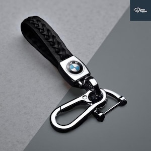 Bmw leather Keyring, Bmw keychain with Bmw logo, M-Sport coloured Leather Keyring, High quality keychain, Car Accessories, Christmas Gifts