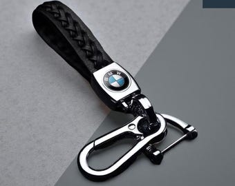 Bmw leather Keyring, Bmw keychain with Bmw logo, M-Sport coloured Leather Keyring, High quality keychain, Car Accessories, Christmas Gifts