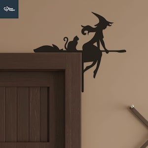 Halloween Black Cat Door Topper, Halloween Door Toppers, Halloween Home Decor, Christmas Gifts