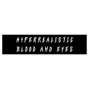 Hyperrealistic Blood and Eyes Creepypasta meme Bubble-free stickers