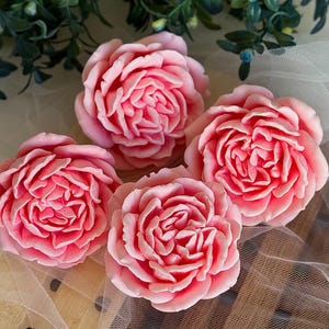 Handmade Floral Scented Soap Roses Gift Box Set - Realistic Fragrant Flowers for Women&#39;s Bathroom Decor