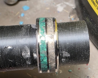 Double Inlay Stone Ring