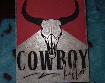 Cowboy Killer Bull Skull Freshie