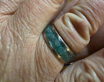 Single Inlay Stone Ring