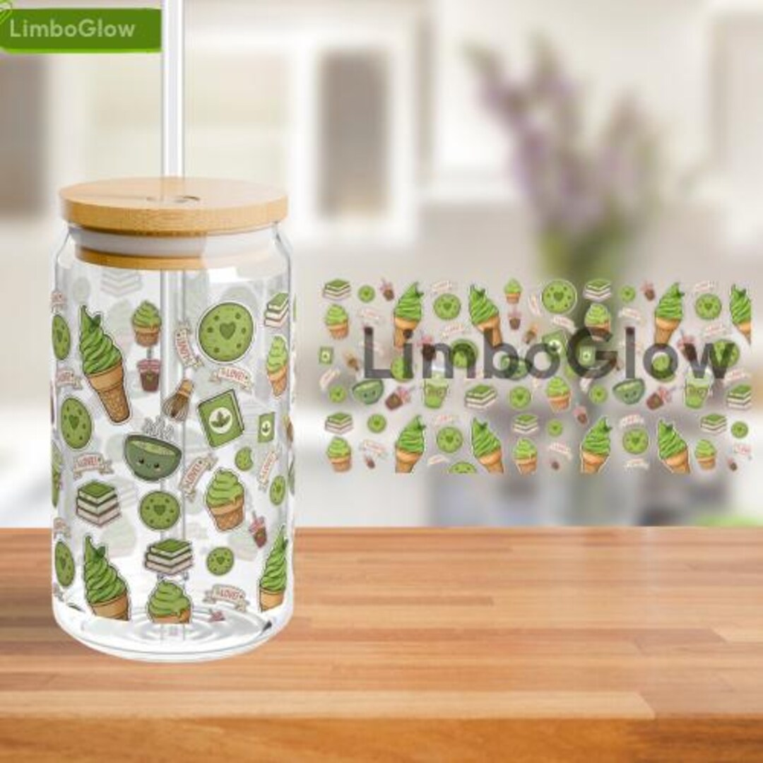 Matcha Green Tea Sticker Set | Tumbler, Journal (PNG Only) - Etsy