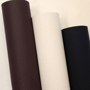 Self Adhesive Perforated Leather For Upholstery and Restoration Of Car Seats | Car Seat Leather Restoration Patch | Breathable Leather