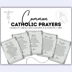 Catholic Basics Bundle Printable | Mass, Rosary, Confession & Prayers PDF | Catholic Religious Gifts image 4
