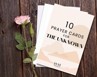 10 Prayer Cards for the Unknown | Faith & Encouragement for Uncertain Times