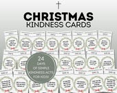 24 Christmas Kindness Cards | Christian Advent Activities for Kids | Christmas Elf Notes