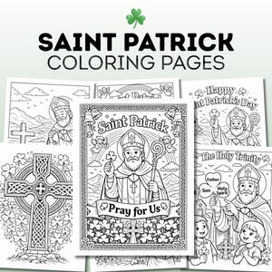 Saint Patrick's Day Coloring Pages | Catholic Activities (Digital Download)