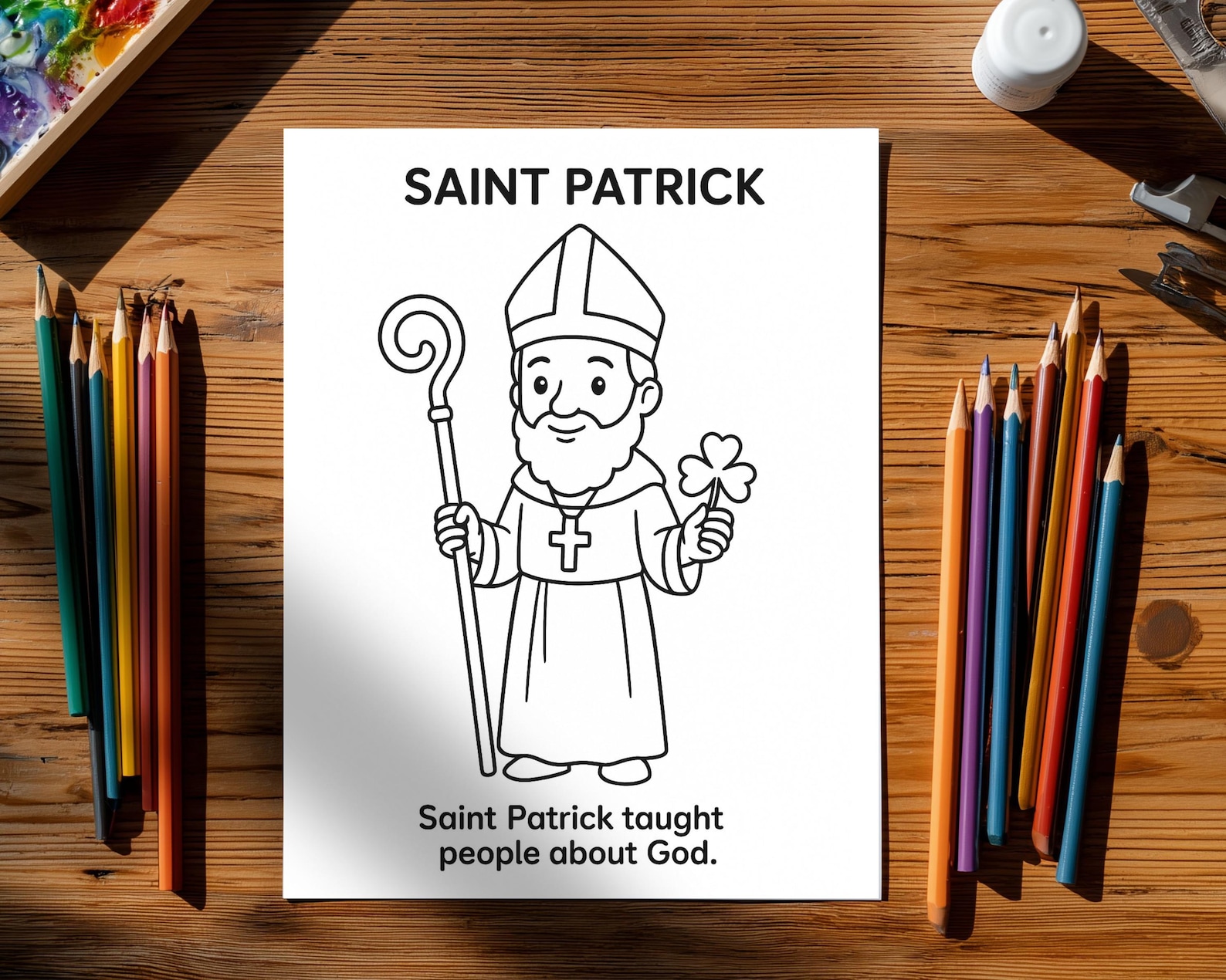 Catholic Saints Coloring Pages for Kids | Sunday School (PDF) - Etsy