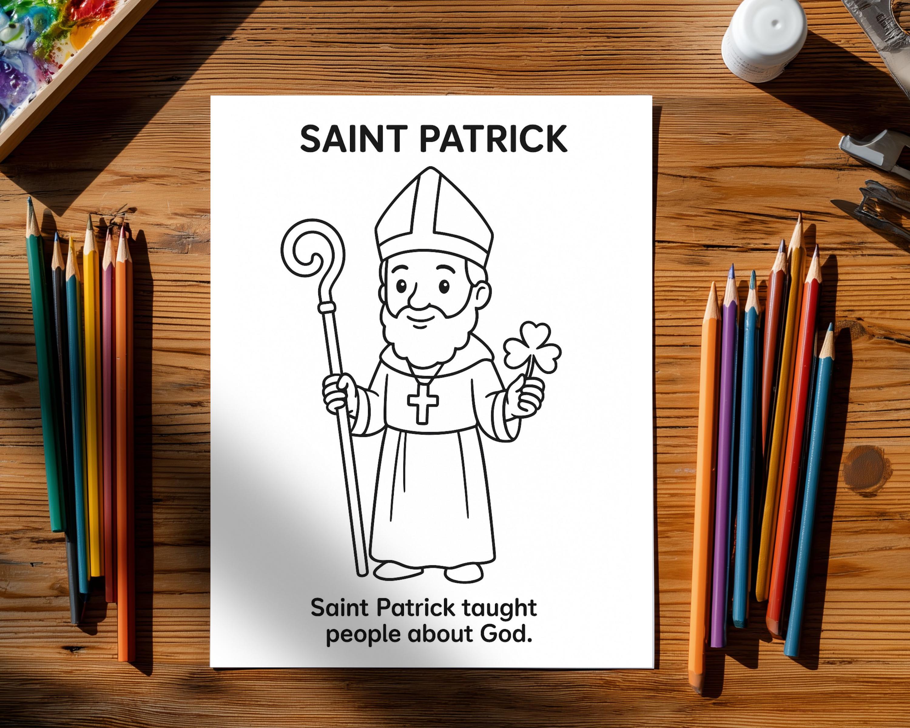 Catholic Saints Coloring Pages for Kids | Sunday School (PDF) - Etsy