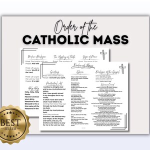 Catholic Basics Bundle Printable | Mass, Rosary, Confession & Prayers PDF | Catholic Religious Gifts image 2
