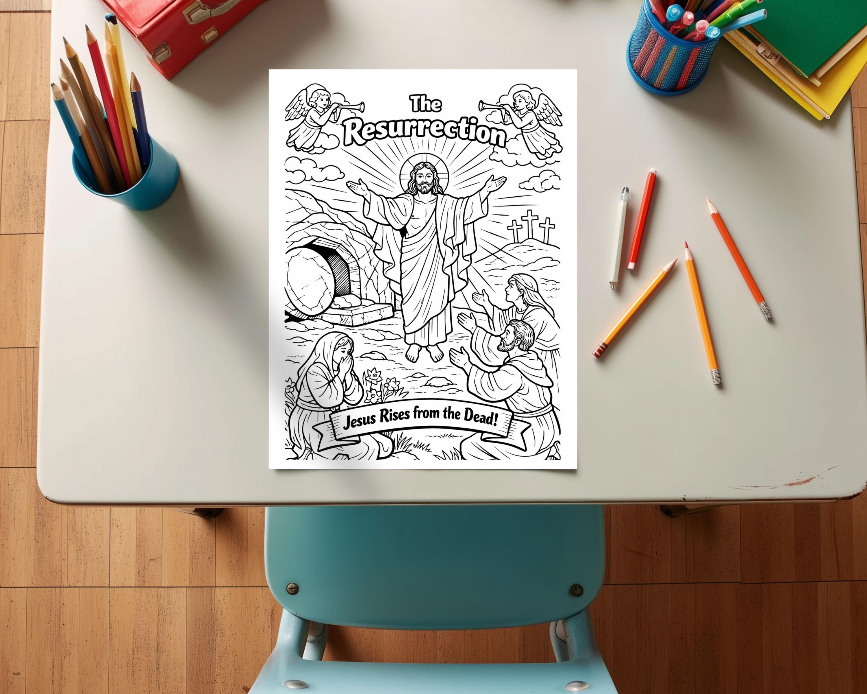 Glorious Mysteries of the Rosary Coloring Pages | Catholic Religion ...