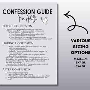 Catholic Basics Bundle Printable | Mass, Rosary, Confession & Prayers PDF | Catholic Religious Gifts image 13