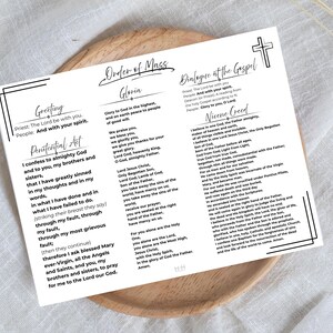Catholic Basics Bundle Printable | Mass, Rosary, Confession & Prayers PDF | Catholic Religious Gifts image 6
