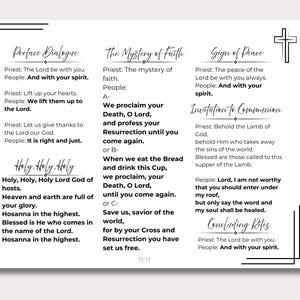 Order of the Catholic Mass Printable | Easy Response & Prayer Guide ...
