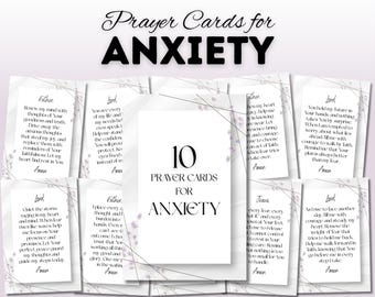 Christian Anxiety Prayer Cards (10 Printable Prayers)