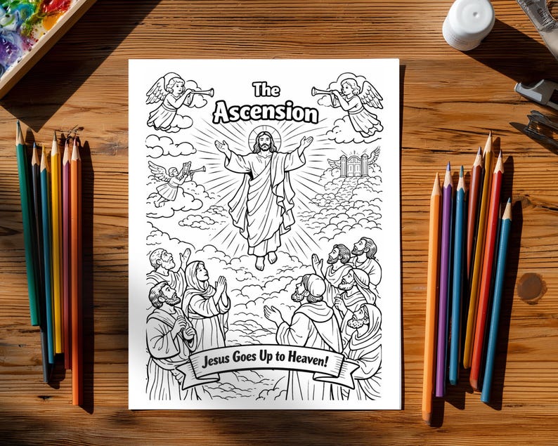 Catholic Rosary Coloring Pages for Kids | All 20 Mysteries Bundle ...