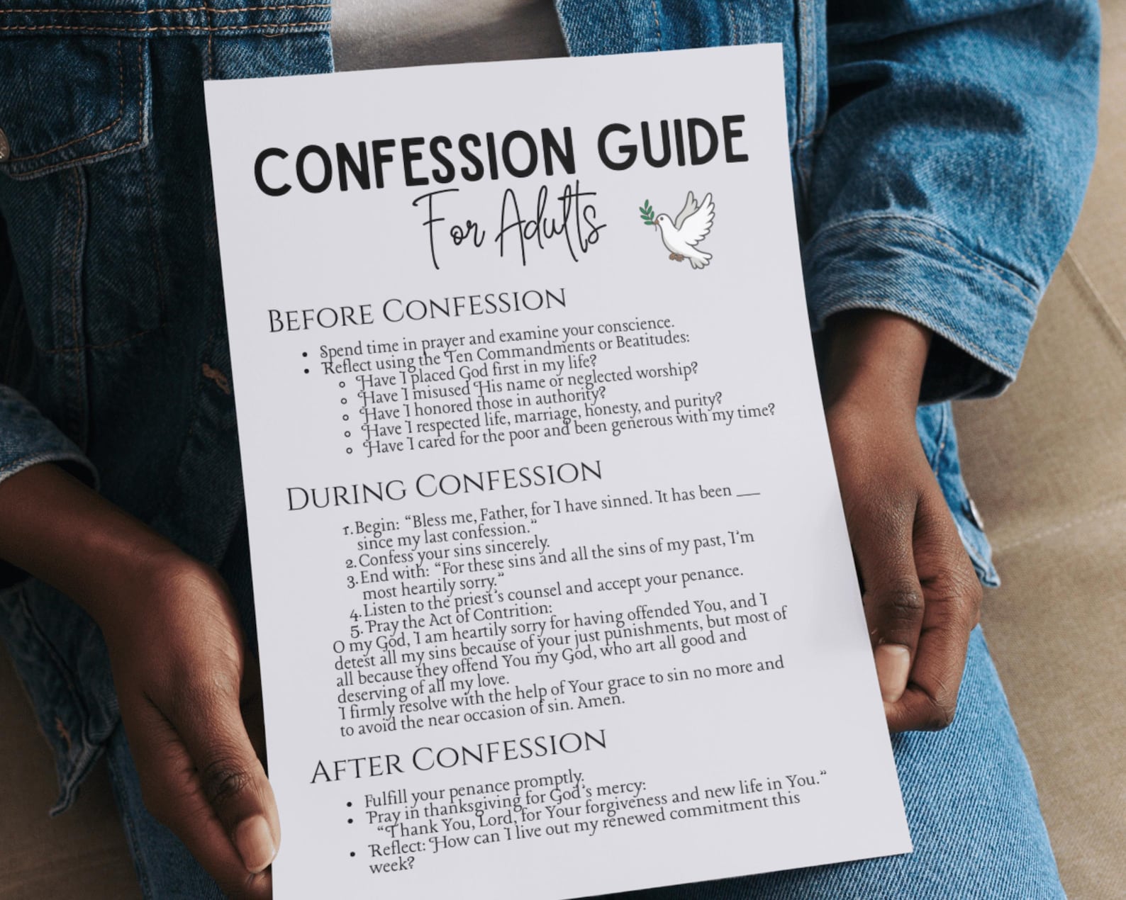 Catholic Confession Guide for Adults | Step-by-step Reconciliation ...