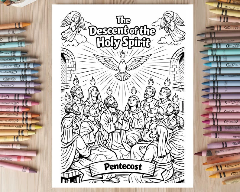 Glorious Mysteries of the Rosary Coloring Pages | Catholic Religion ...