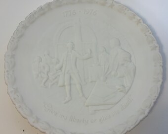 Fenton Bicentennial Commemorative Plate In God We Trust