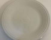 Fiestaware P86 White Dinner Plate Made in the USA