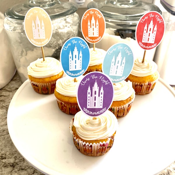 Choose the Right Cupcake Toppers - Multicolored