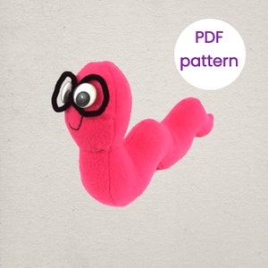 Bookworm Stuffed Animal Sewing Pattern: Includes Bedtime Story (PDF Pattern)