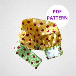 Kids Chef Hat Sewing Pattern: Adjustable Velcro Closure (Digital Pattern)