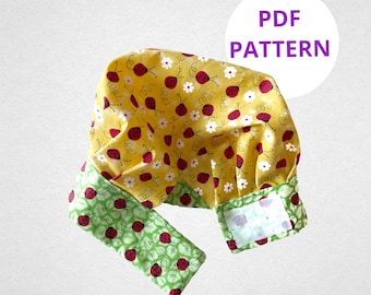 Kids Chef Hat Sewing Pattern: Adjustable Velcro Closure (Digital Pattern)
