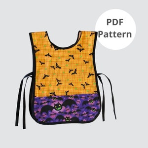 Kids Painting Smock Pattern | Sewing Pattern | Kids Art Smock Pattern | Apron Pattern | Children&#39;s Apron Pattern