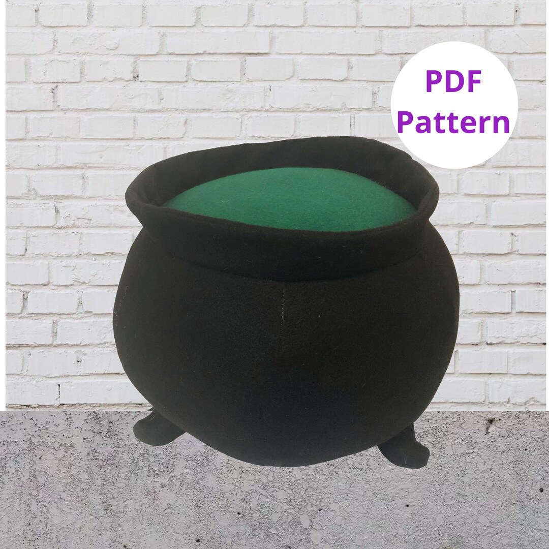 Plush Cauldron Sewing Pattern Halloween PDF Pattern Digital Pattern PDF ...