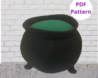 Plush Cauldron Sewing Pattern | Halloween PDF Pattern | Digital Pattern | PDF Pattern | Halloween Sewing Pattern