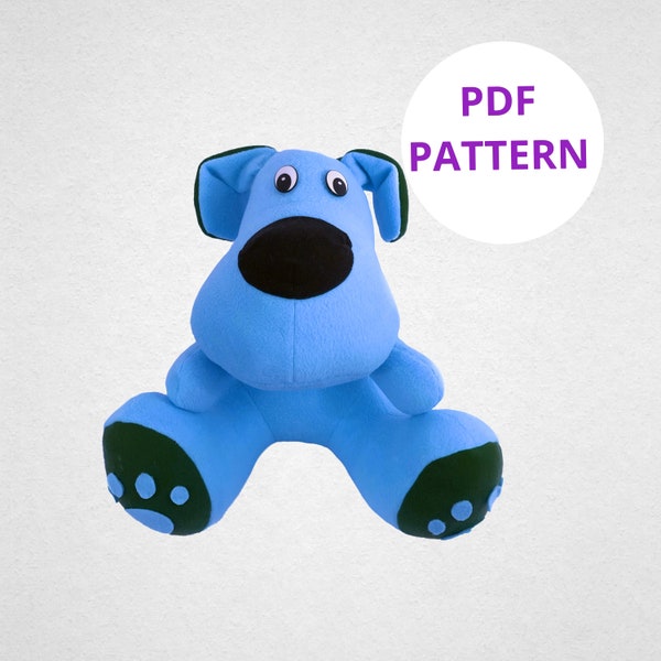 Plush Dog Sewing Pattern | Dog Stuffed Animal Pattern | Plush Pattern | Digital Pattern | Instant Download | Soft Toy PDF