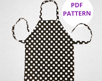 Adult Apron Sewing Pattern | Beginner DIY Project (PDF Pattern)