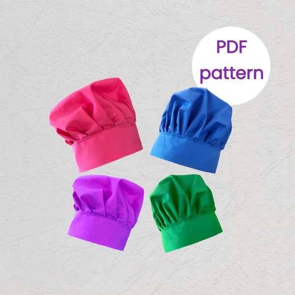 Chef Hat Pattern | Chef Hat Sewing Pattern | Patterns for Kids | Hat Pattern | Digital Pattern | Instant Download