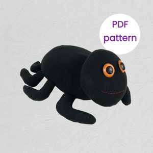 Sewing Pattern Spider | Halloween Pattern PDF | Plush Pattern | Spider Template | Digital Pattern | Instant Download