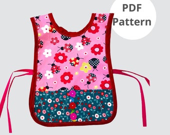 Childs Apron Pattern | Apron Template | Sewing Pattern Apron PDF