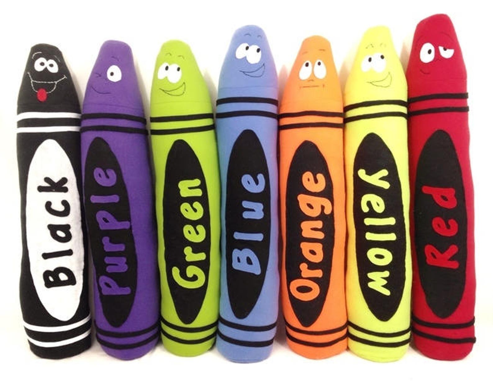 36 Plush Crayon Toy Pattern Soft Toy Pattern Sewing Etsy