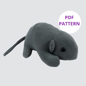 Rat Plush Pattern | Stuffed Rat Pattern | DIY Halloween | Halloween Pattern | Digital Download | Rat Stuffed Animal Pattern