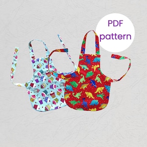 Apron Sewing Pattern | Child&#39;s Apron Pattern | DIY Apron | Digital Download | Pattern PDF | Digital Pattern