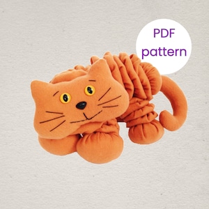 Cat Sewing Pattern | Cat Stuffed Animal Pattern | Soft Toy Pattern | Digital Pattern | Soft Toy PDF