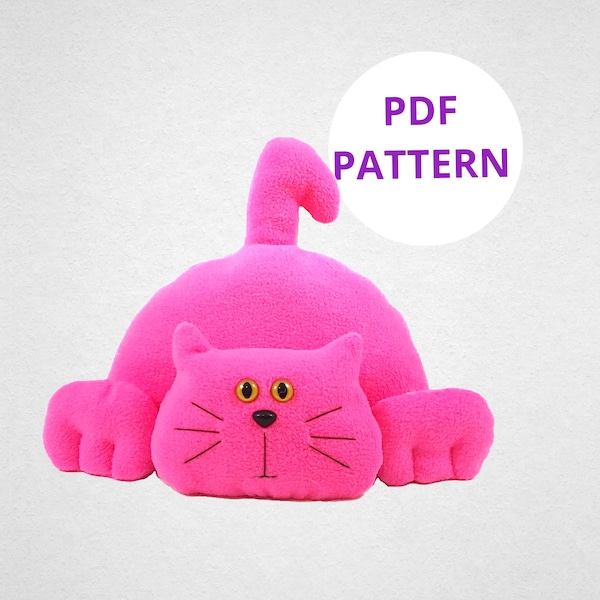 Sewing Patterns Cat | Doorstop Pattern | Cat Plush Pattern | Digital Download | Digital Pattern