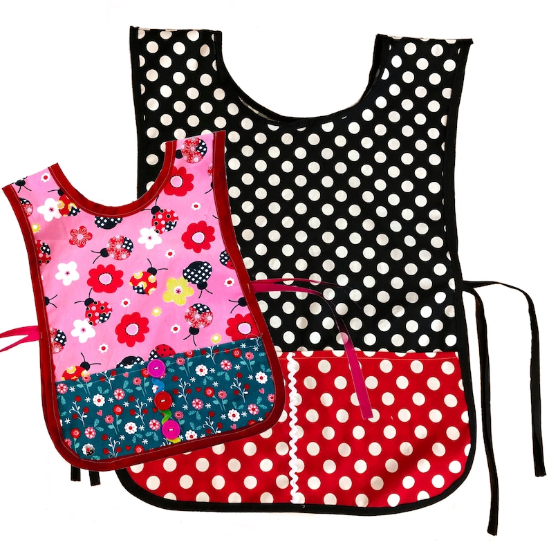 Craft Apron Sewing Patterns Smock Apron Pattern Apron Etsy