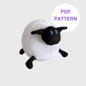 Plush Sheep Sewing Pattern | Plush Pattern Sheep | Digital Pattern | Sheep Stuffed Animal Pattern | Digital Pattern PDF | Soft Toy PDF