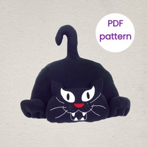 Black Cat Sewing Pattern | Halloween Pattern | Cat Pattern | Digital Pattern | Cat Stuffed Animal Sewing Pattern