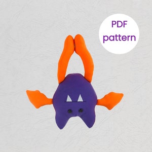 Plush Hanging Bat Sewing Pattern: 21&quot; Stuffed Animal Toy (PDF Pattern)