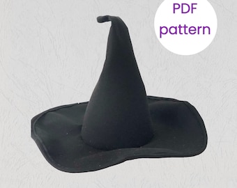 Witch Hat Sewing Pattern | Halloween Pattern | Digital Download | Witch Hat Pattern PDF